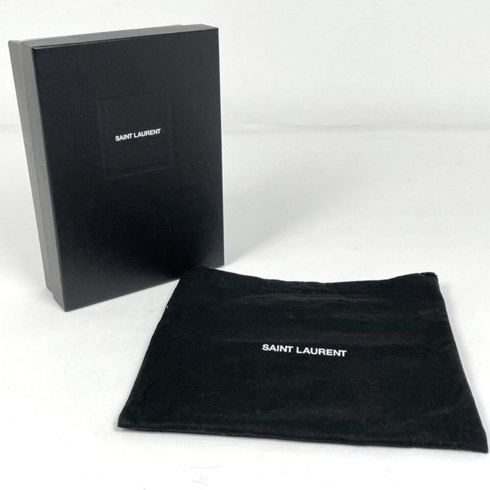 Saint Laurent Kate Chain Wallet Clutch Tassel Shoulder Bag Leather Beige - Picture 11 of 11